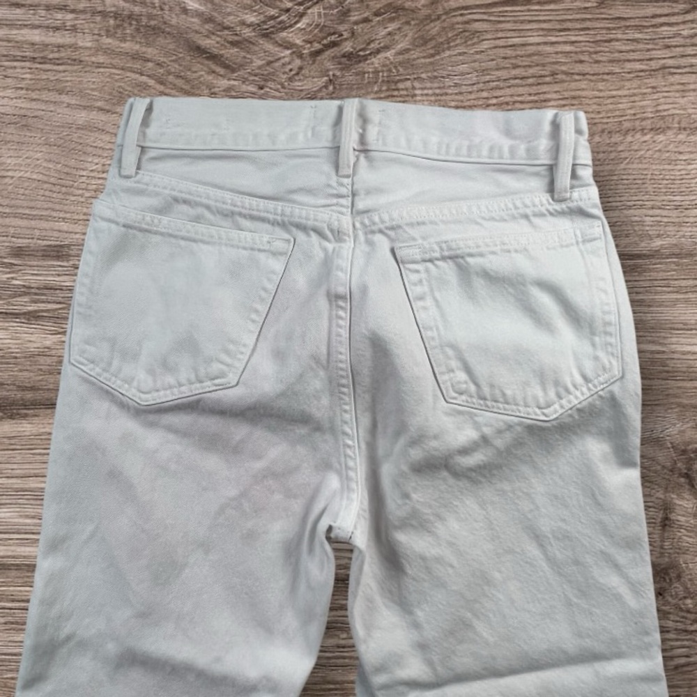Frame Denim Le Stevie Crop Shredded Raw Hem Jeans Sz: 24 - Picture 2 of 14